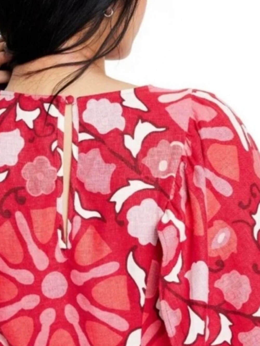 Farm Rio Red Midi Dress - Picture 3 of 10